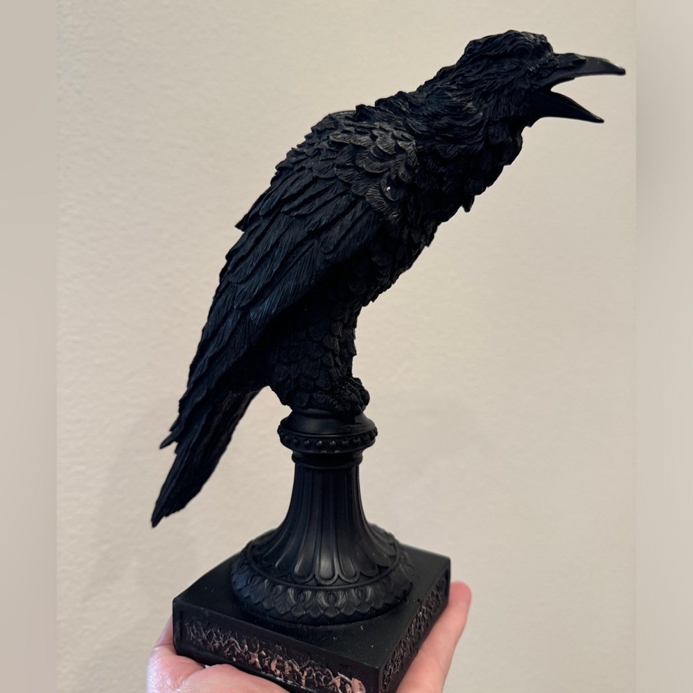 Crow taper Candle Holders pair - Picture 3 of 16